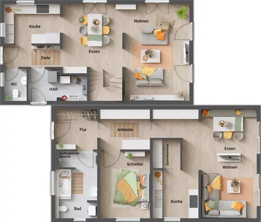 Grundriss_Einfamilienhaus_Aura_125_EG_Mehrgenerationen-geschnitten