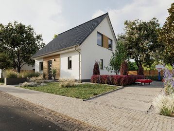 Massivhaus Flair 110 von Town & Country Haus mit offener Wohnraumgestaltung, clever nutzbarem Stauraum und rund 110 m² Wohnfläche – ideal für Familien, die ihr Traumhaus individuell planen möchten.