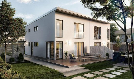 Doppelhaus-Aura-136-Pultdach-Garten